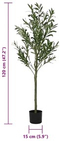 zöld mesterséges olajfa 450 levél 120 cm