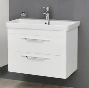 Lux 60/80 cm fali fürdőszoba bútor mosdókagylóval