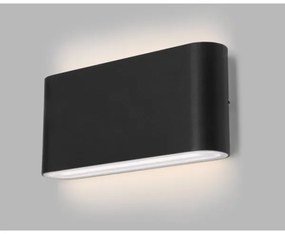LED2 - LED Kültéri fali lámpa FLAT 2xLED/5W/230V IP65 fekete