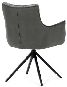 Szürke kordbársony Étkezőszék. DCH-D1345 GREY2