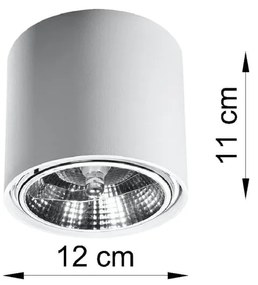 Luigi fehér mennyezeti lámpa - Sollux