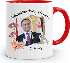 Piros Elnöki Bögre Andrzej Duda Pis Egészség felirattal