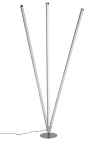 Modern állólámpa króm, beépített LED-del, 3 fokozatú fényerő-szabályzóval - Line-up