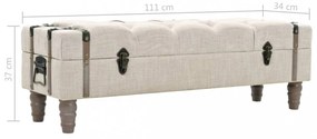 tömör fa és acél tárolópad 111 x 34 x 37 cm