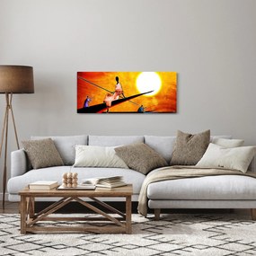 Egy korabeli ősi festmény képe (120x50 cm)