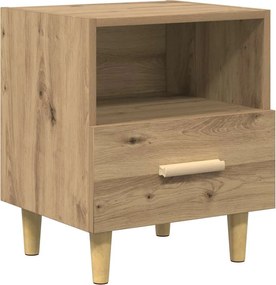 vidaXL Éjjeliszekrény fiókkal Artisan tölgy 40 x 35 x 47 cm Faanyag