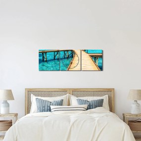 Kép - Móló (órával) (90x30 cm)