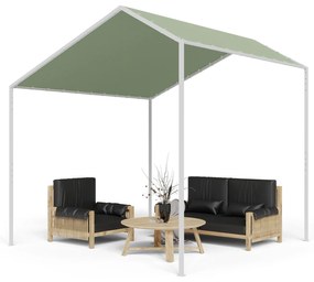 La Rochelle Gazebo, ferde tető, UV 50+, alumínium keret, poliészter huzat