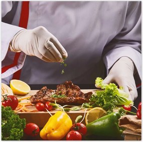 Poszterek 140x140 Steak konyha dekoráció