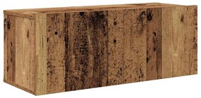 Fali TV Szekrény 4 pcs Régi fa 200 x 30 x 30 cm Műanyag Fa