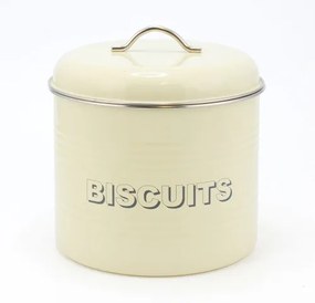 Konyhai fém tárolódoboz Biscuits, 18x18x21cm