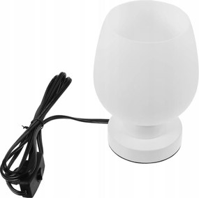 Érintőképernyős éjjeli lámpa, hálószobába, nappaliba vagy irodába, Üveg lámpabúra