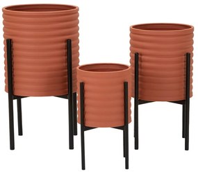 Fém kaspó szett 3 db-os ø 36 cm Milly – Mauro Ferretti