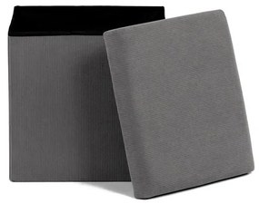 Szürke Kordbársony Tárolós Puff. TAB-471 GREY6