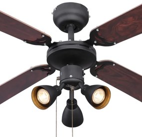Globo 03808 - HARVEY mennyezeti ventilátor, 3× GU10, 50 W, 230 V