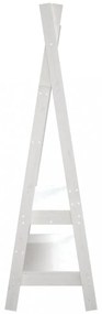 fehér tömör fenyőfa ruhatartó állvány 100 x 45,5 x 150 cm
