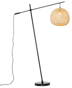 Keleti kültéri állólámpa bambusz IP44 - Rafael