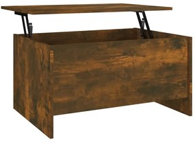 Sonoma tölgy színű szerelt fa dohányzóasztal 80x55,5x41,5 cm