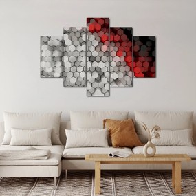 Kép - 3D hatszögek (150x105 cm)