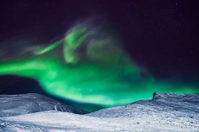 Fotótapéta északi fény az égen