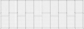 vidaXL horganyzott acél gabion fal borítással 600 x 30 x 200 cm
