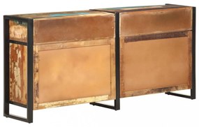 tömör újrahasznosított fa tálalószekrény 172 x 35 x 80 cm