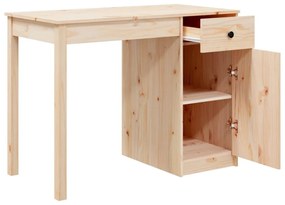 tömör fenyőfa íróasztal 100 x 50 x 75 cm