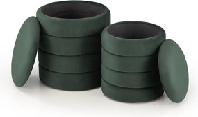 Pacho puff szett zöld