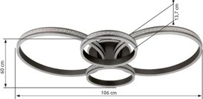 GLOBO 673140-39A GROUNI Modern LED Mennyezeti Lámpa IP20