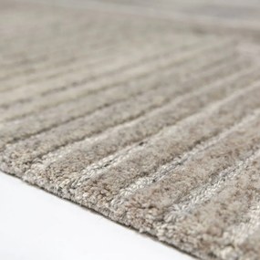 Szürkésbézs kézi szövésű gyapjú szőnyeg 200x300 cm Lira – Flair Rugs