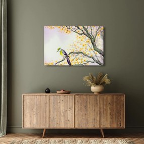 Kép - Akvarell madár a fán (90x60 cm)