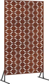 vidaXL Magánszféra Képernyő Szürke 100 x 50 x 180 cm Időjárásálló acél