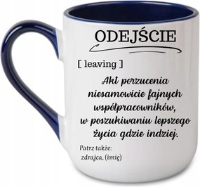 Bögre Távozás a munkából Búcsúajándék a munkához Sötétkék 330 coffee