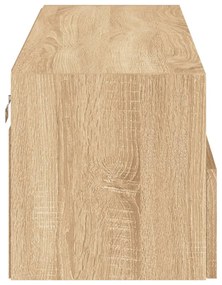 sonoma tölgyszín szerelt fa fali TV-szekrény 100 x 30 x 30 cm