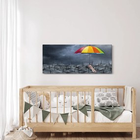 Kép - Esernyők (120x50 cm)