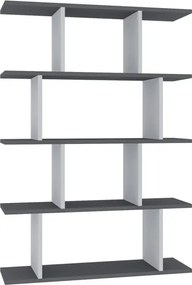 Harmon könyvespolc, fehér-antracit, 90 cm