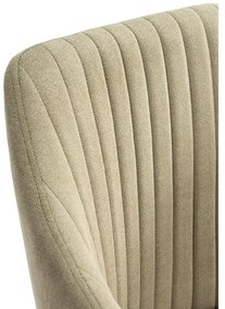 Világoszöld kárpitozott étkezőfotel szett 2 db-os Nadi – Marckeric