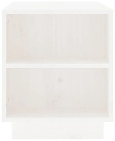 fehér tömör fenyőfa TV-szekrény 110 x 35 x 40,5 cm