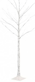 fehér LED-es nyírfa 72 meleg fehér LED-del 150 cm