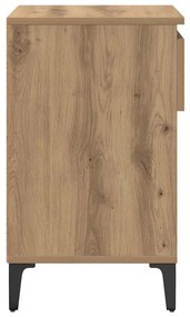 Cipőszekrény fiókkal kézműves tölgy 102 x 36 x 60 cm Faanyag