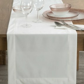 Melinda bársony asztali futó Fehér 40x140 cm