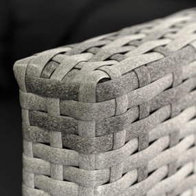 DALLAS kerti bútor szett szürke/fekete