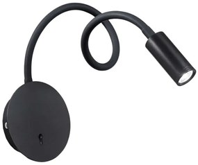 Ideal Lux - LED Rugalmas kicsi lámpa FOCUS LED/3,5W/230V fekete