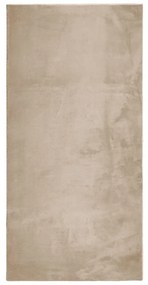 HUARTE homokszínű rövid szálú puha és mosható szőnyeg 100x200cm