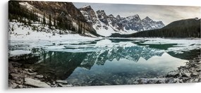 Kép - tó télen (120x50 cm)
