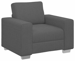 sötétszürke kordbársony szövet kanapéfotel 60 cm