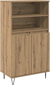 vidaXL Magasfiú Barna 60 x 36 x 110 cm Faanyag