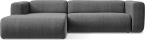 Szürke sarokkanapé (bal oldali-heverő résszel) Ekahi – Makamii