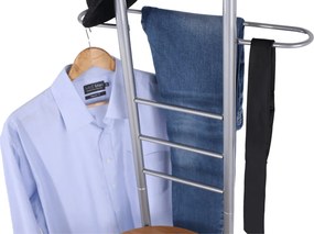 Szobainas, ezüst fém + bükkfa, FRANK