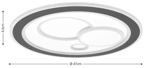 Brilagi - LED Dimmelhető mennyezeti lámpa MODERN LED/89W/230V 2700-6500K + távirányító